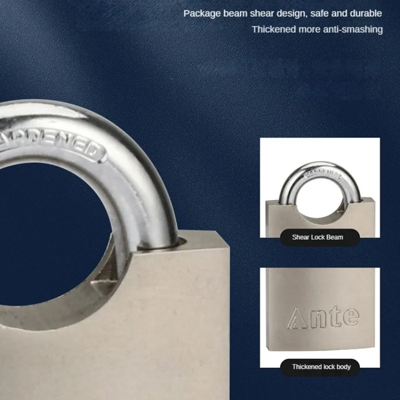 Solid Arc Disc Padlock Stainless Steel Shackle Pad Lock With High Quality Door Lock Household Small Lock Head locks