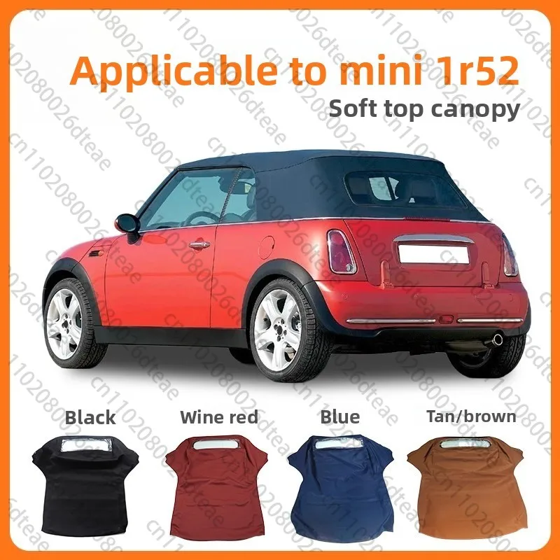 Para R52 Convertible Soft Top Convertible tela ventana trasera conjunto de techo exterior