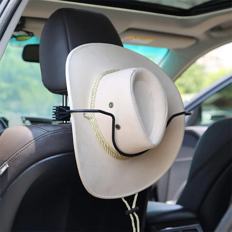 Car Hat Rack Stainless Steel Car Hat Clothes Storage Bracket Cowboy Hat Holder Rack For Truck SUV Car - Image 4