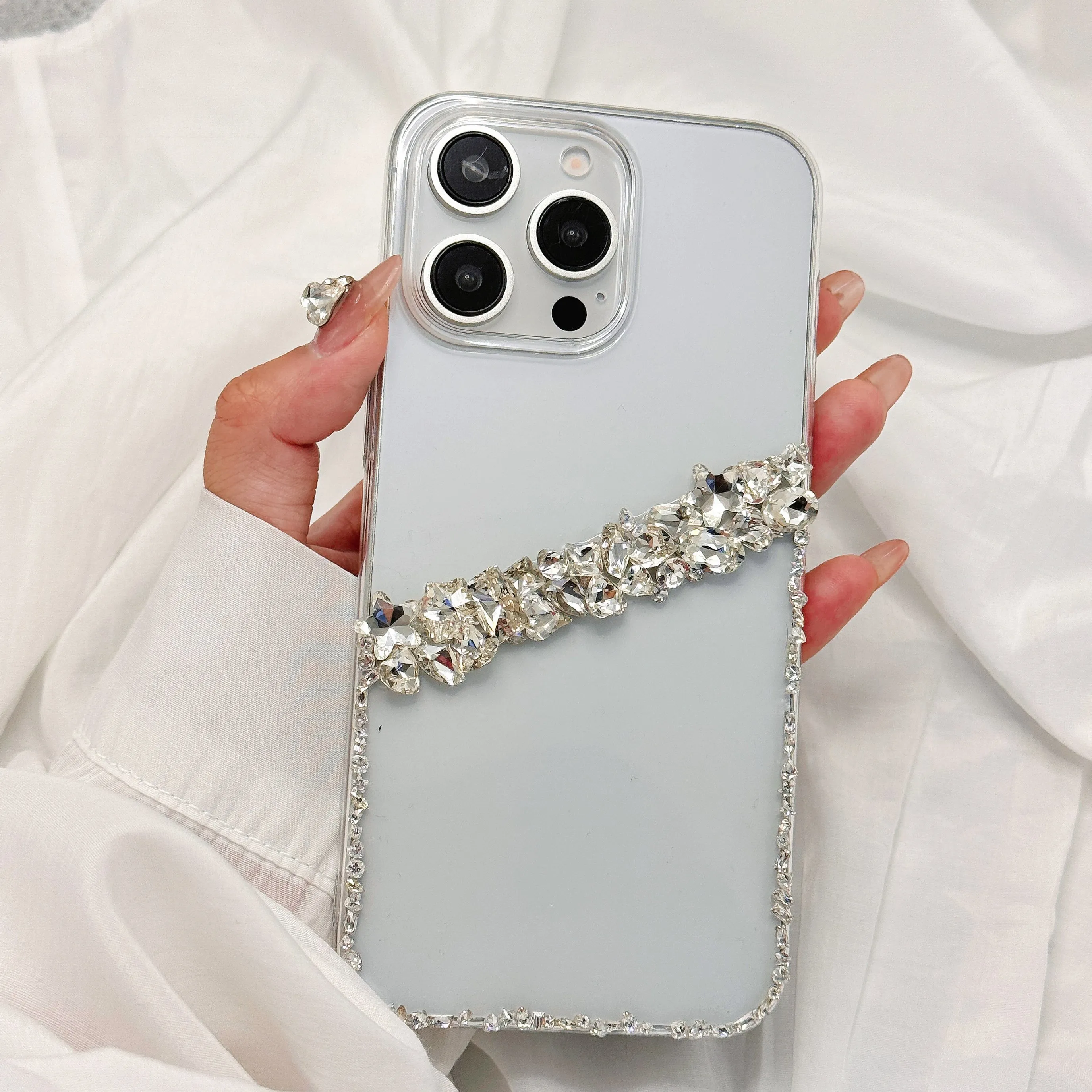 كريستال اليدوية بريق فاخر لامع ل ممن لهم Realme GT Neo 2 3 5 6 7 Pro SE T 4G 5G الراين الصلب PC الغطاء الخلفي جراب هاتف #4