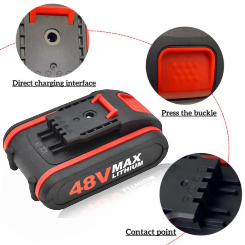 بطارية ليثيوم أيون عالية الطاقة 48 فولت 2500 مللي أمبير في الساعة أدوات كهربائية ومناشير بديلة للبطارية