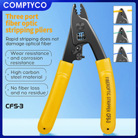 CFS-3 Three-port Fiber Optical Stripper Pliers Wire Strippers for FTTH Tools Optic Stripping Plier Tool