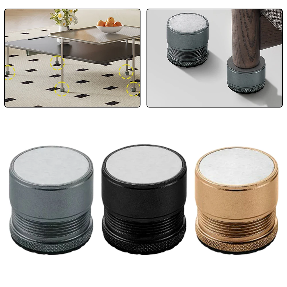 4PCS Aluminum Alloy For Furniture Lifts for Beds Chairs Sofas Tables Non-Slip Support Height Adjustable 2.7cm to 4cm