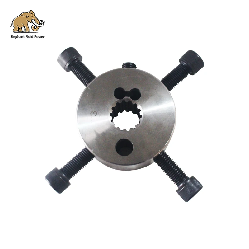 

Excavator Hydraulic Pump Parts Coupling Flexible Rubber Coupling Spline 3# 16cm 4 Hole