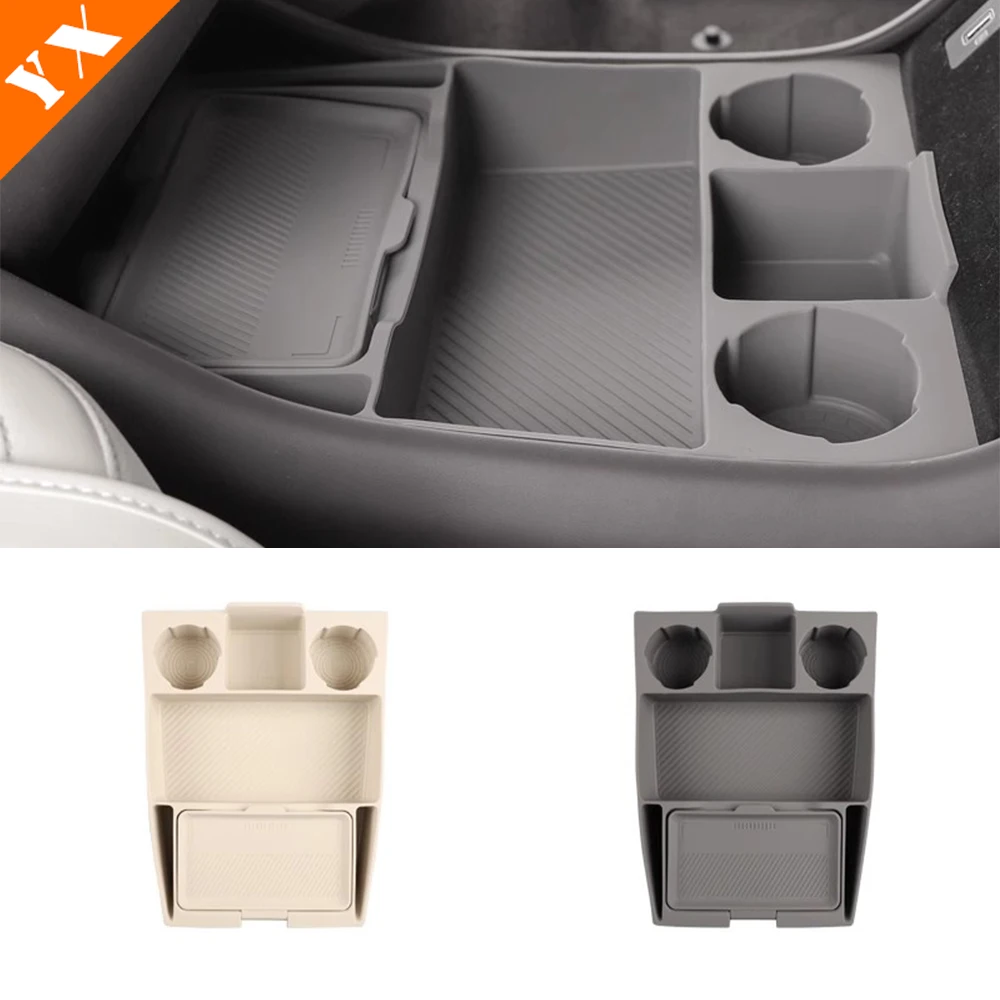

For Denza N9 2025 2026 accessories Car Cup Holder,water Cup Storage,Central Control Storage Box,Central Channel Storage Box