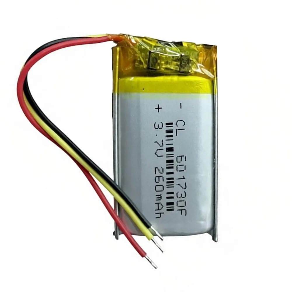 1-10PCS 3.7V 260mAh 601730 602030 With 3 Wires Rechargeable Lithium Polymer Battery For MP3 Bluetooth Headset GPS Toy Speaker