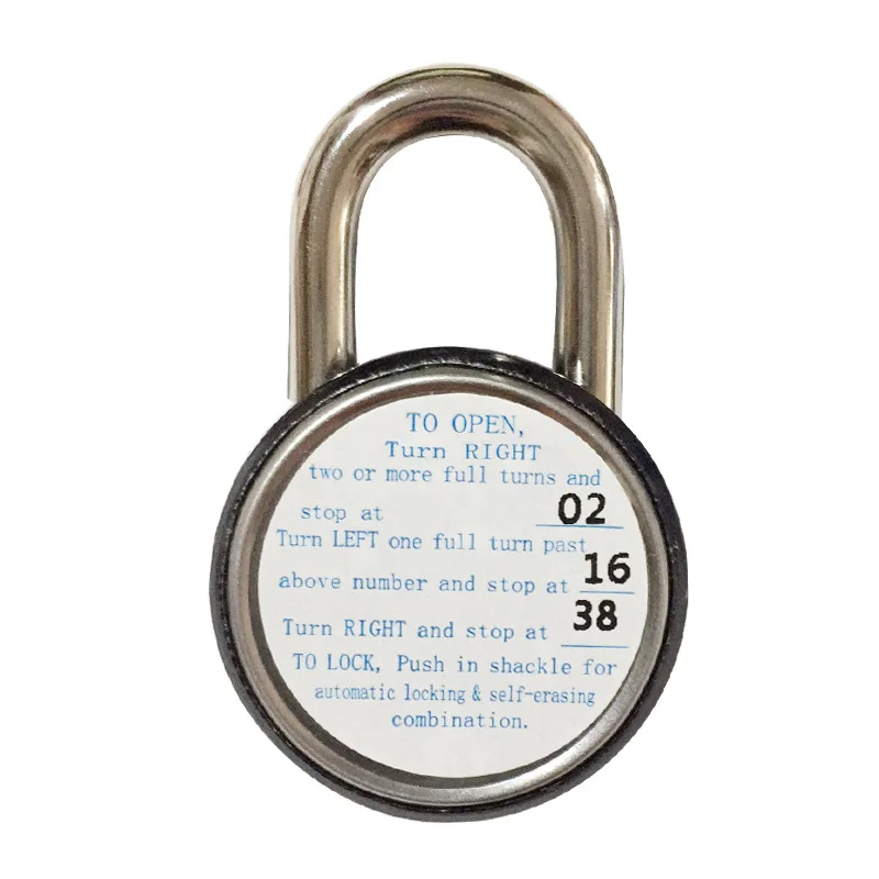 Safe Fixed Number Locks Turntable Gym Cabinet Wardrobe Student Door Lock Letter Digital Rotating Password Steel Round Padlock