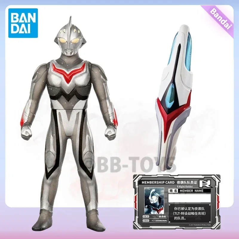 In Stock BANDAI Original Ultraman Nexus Membership Card Transformer Anime Action Figures Model Toys for Boys Kids Children Gifts