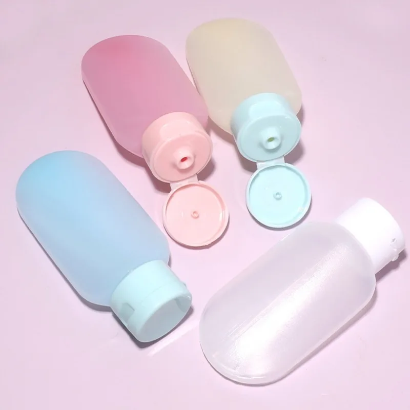 詰め替え可能なトラベルボトル,化粧品,ローション,トナー,シャンプー,クリームボトル,トイレタリー用の空の容器,1個,3個,4個,60ml