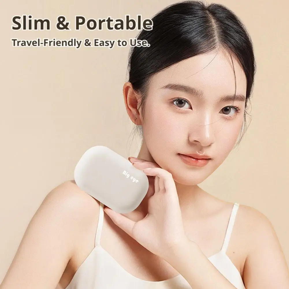 Ultrasonic Contact Lens Cleaner Rechargeable Portable 3 Cleaning Modes With Mirror For Gym Sports Travel Office Hotel Daily Care