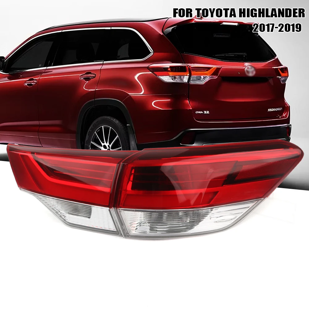 Левый/правый задний фонарь для Toyota Highlander 2017 2018 2019, задний фонарь, стоп-сигнал с