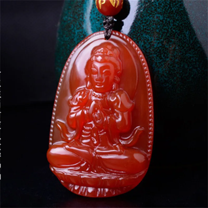 

Pendant Necklace Eight Patron Saints Red Agate Zodiac Zodiac Buddha Chalcedony Pendant