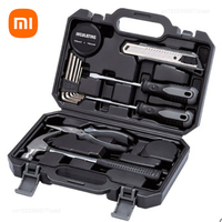 Xiaomi JIUXUN 12Pcs DIY Tool Kit Toolbox General Household Hand Tool With Screwdriver Wrench Hammer Tape Plier Multi Tool Box