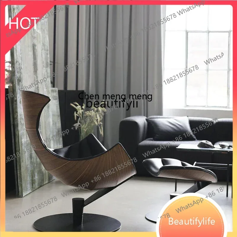 

New Light Luxury Living room leather lobster recliner designer casual single sofa light luxury modern high-end