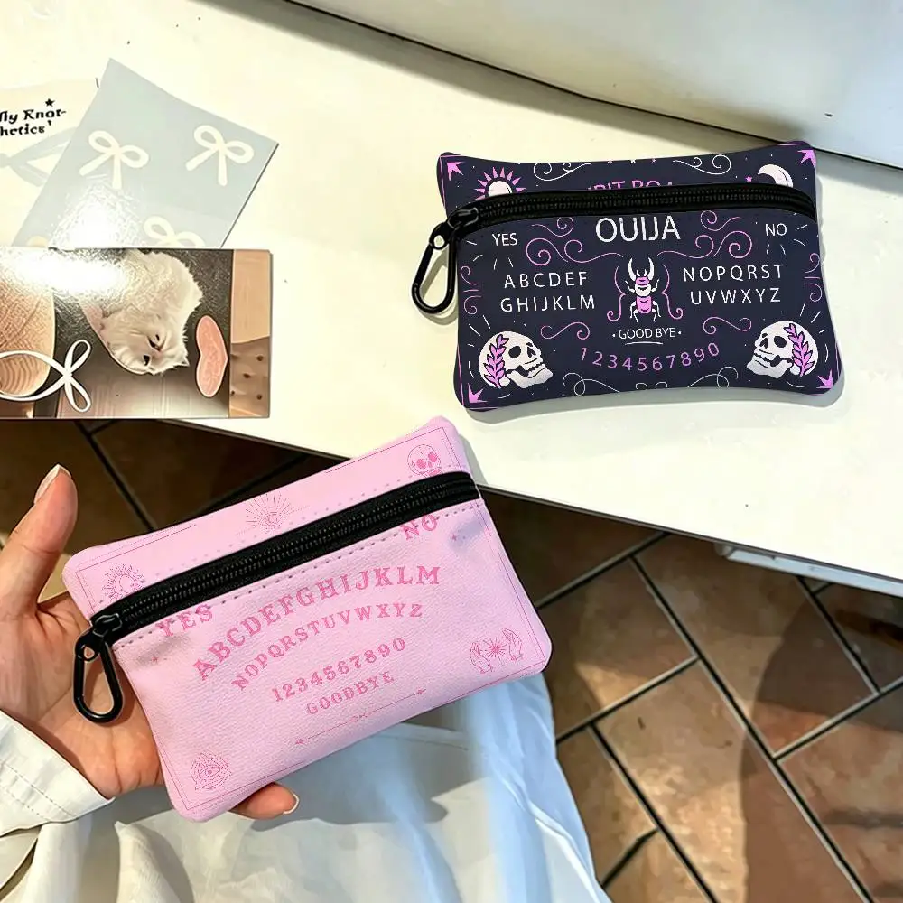 OUIJIA Wear-resistant Oxford Cloth Coin Purse Portable Backpack Hanging Card Storage Bag