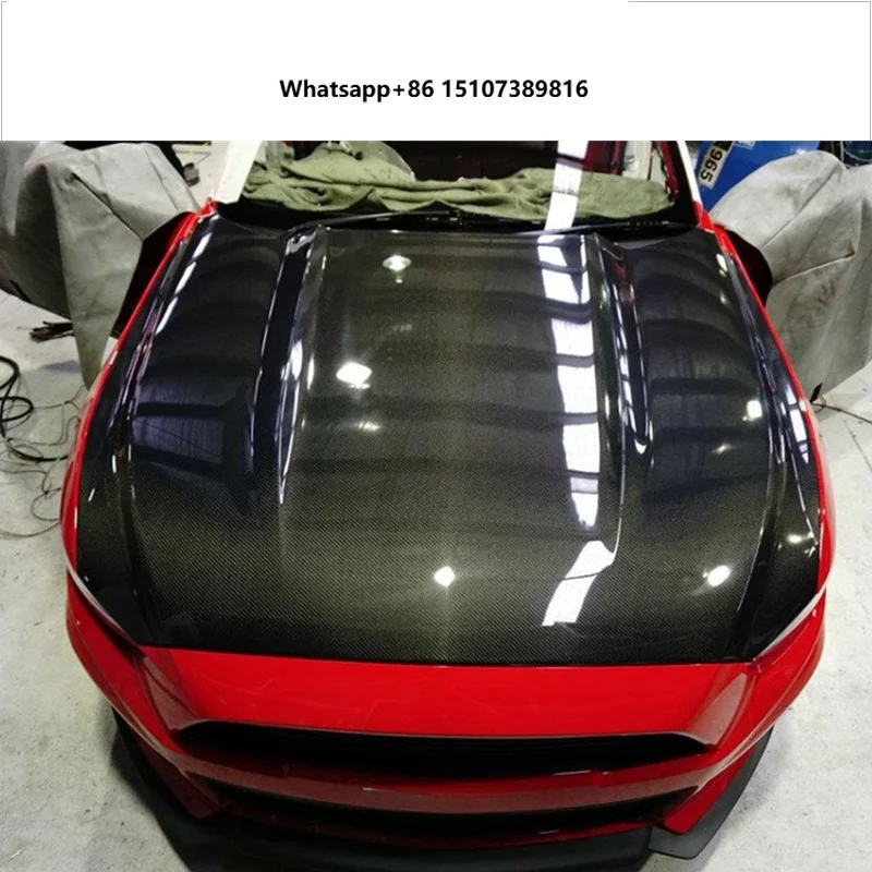 For Mustang Carbon Fiber Bonnet OEM Hood Forged Hood Fit for 2015-2017