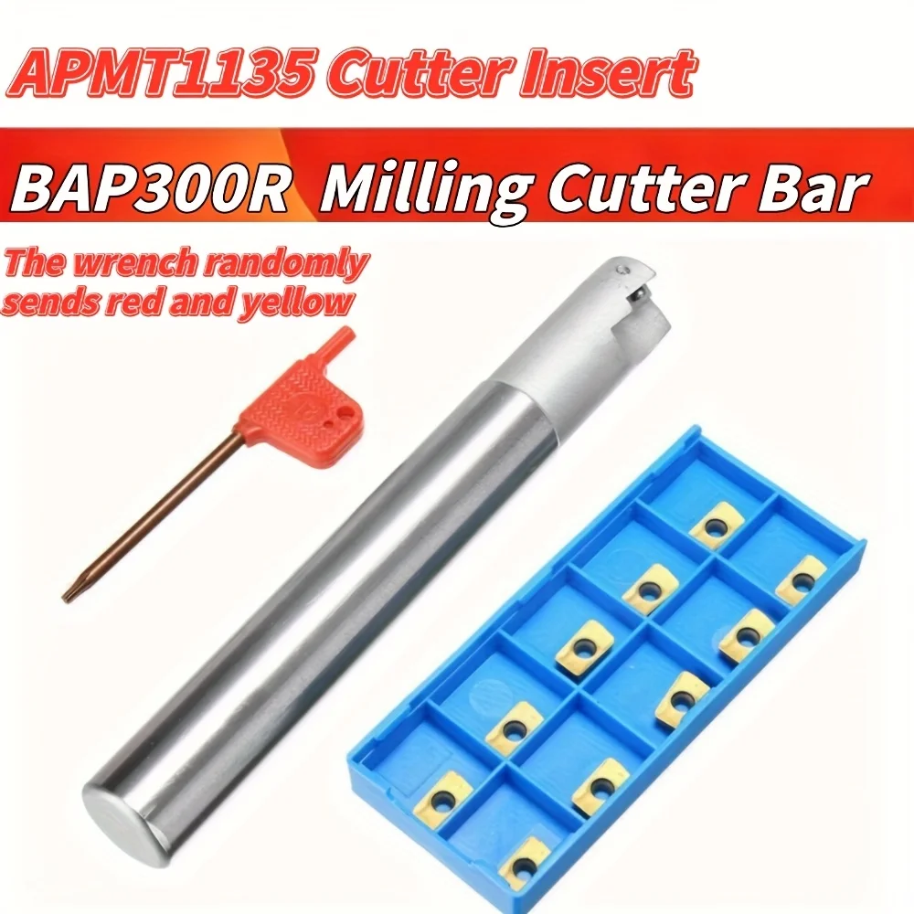 BAP300R Milling Cutter Precision Machining Right Angle Milling APMT1135 Milling Cutter CNC Boring Bar C10-C20 Milling Cutter Bar
