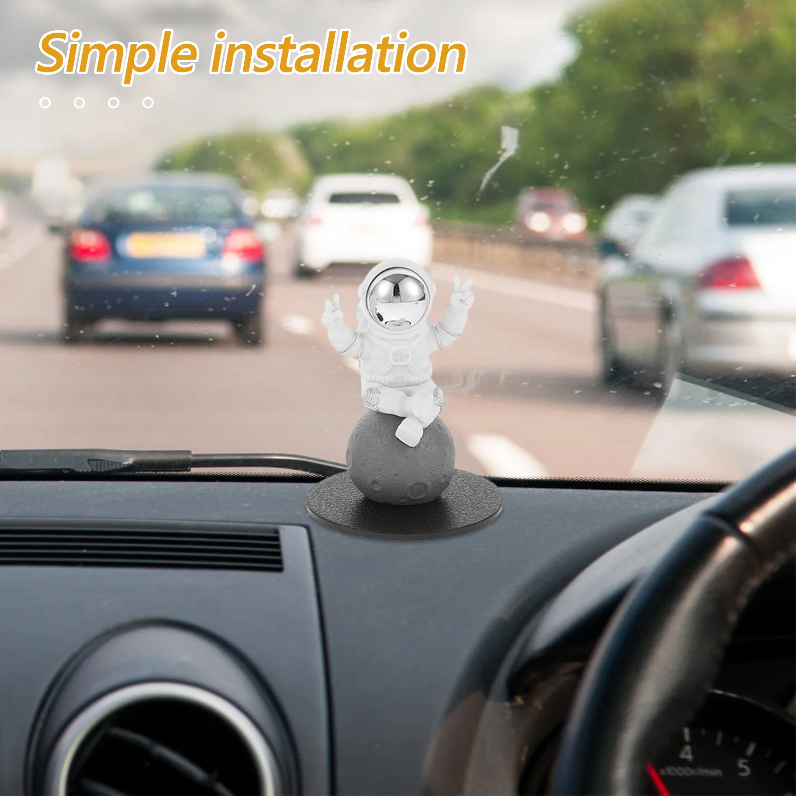 

3Pcs Astronaut Car Decoration Flexible Usage Creates Captivating Atmosphere in Cars and Homes Astronaut Car Decoration