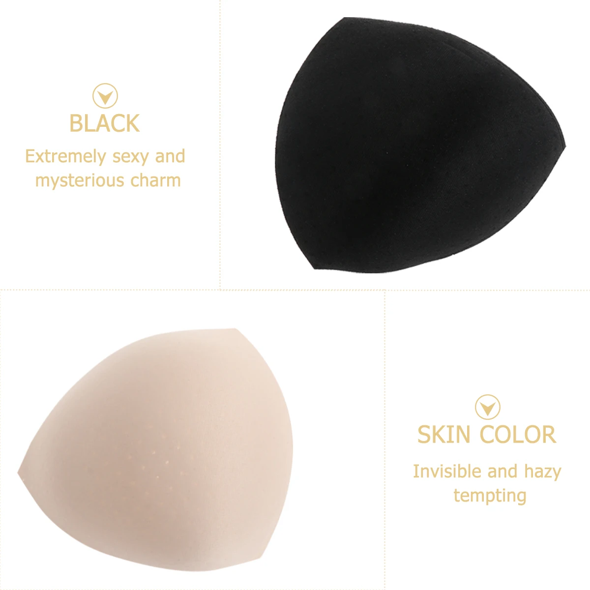 

Breast Pad Inserts Women's Bra Sponge Pads Reusable Lightweight Eco-Friendly Travel Size Small Breathable Bra Liners