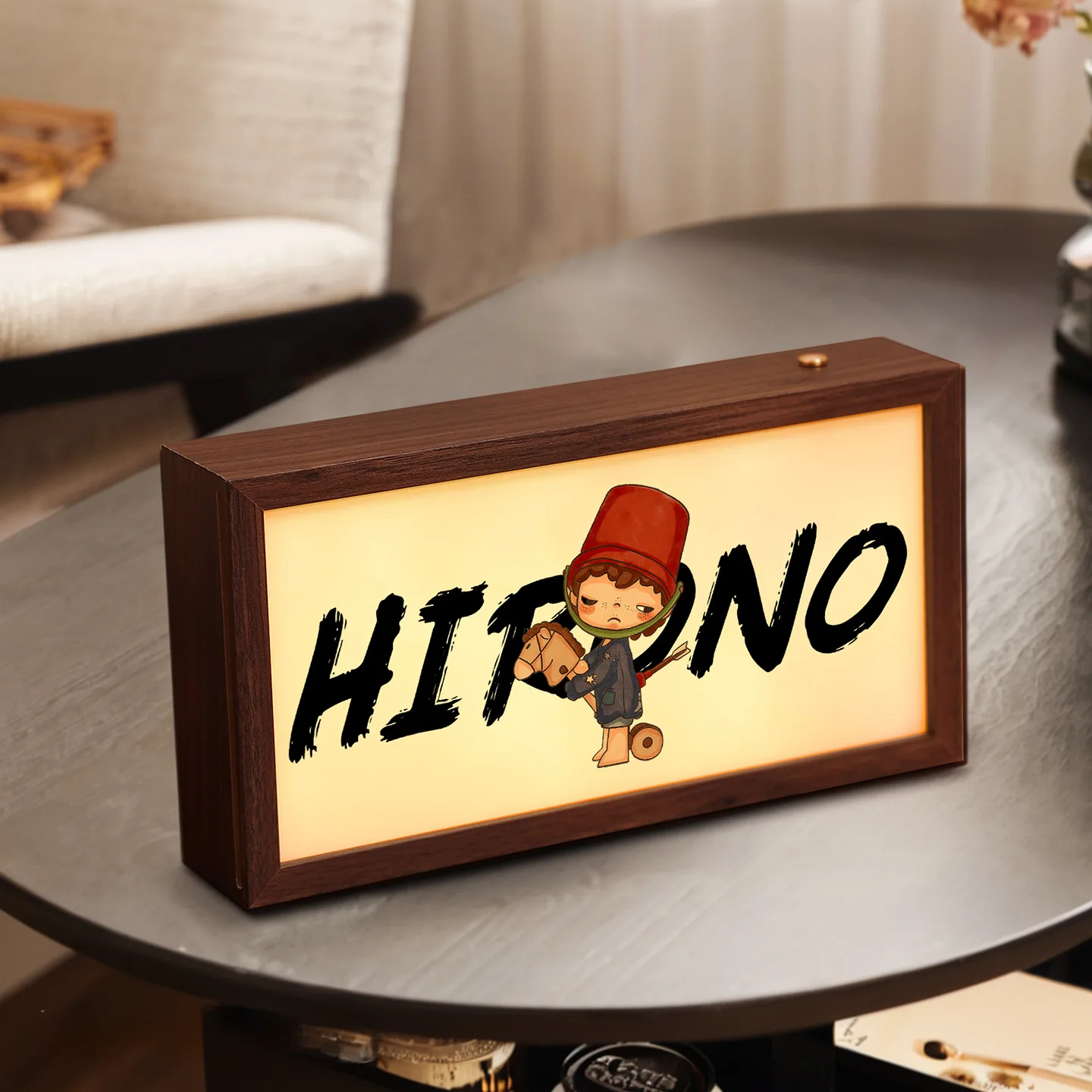 LED Glowing Photo Frame Night Light Minimalist Tabletop Ornament Creative Bedroom Bedside Home Decor Housewarming Gift