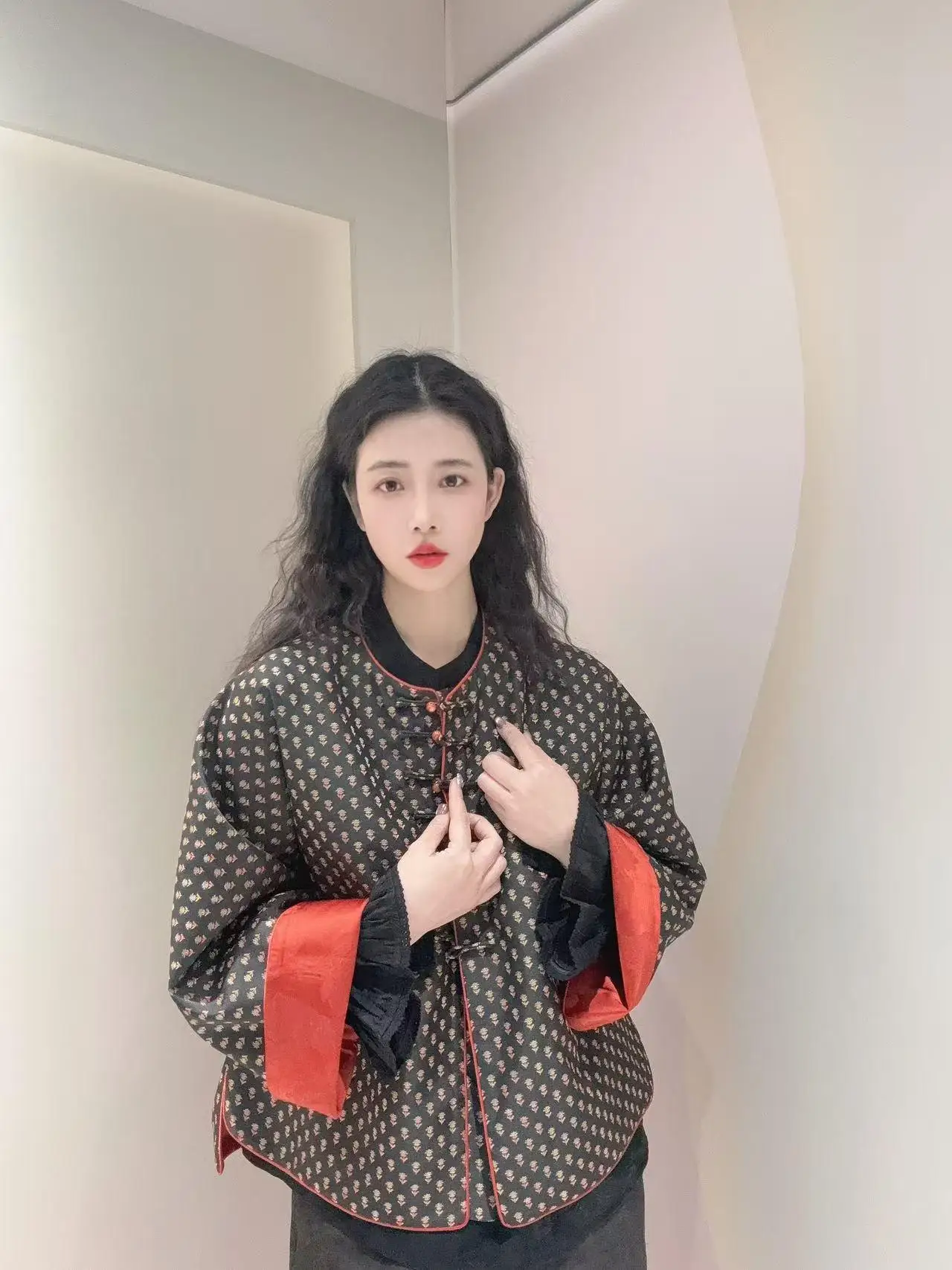 

New Chinese Sle Embroidered Heavy Work National Trend Top Coat September Small Flower Hanfu Women's Clothing