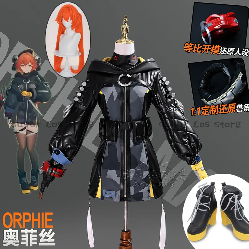 

Игра Zenless Zone Zero Orphie Косплей Костюм Парик Униформа Шляпа Головные Уборы Наряд Obol Squad Хэллоуин Карнавальная Вечеринка Женщины Девушки