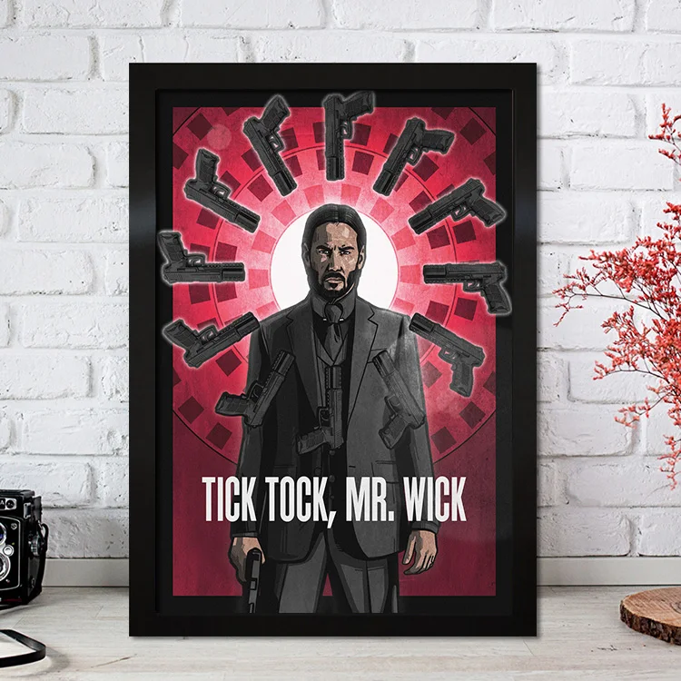 Classic Movie John Wick Quote Poster Wallpaper Wall Art Home Decor Living Room Decoration Wall Decor Canvas Painting Picture