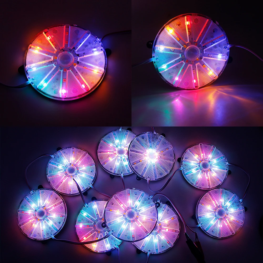 1pcs RGB Motorcycle Car Lamp Scooter Decorative Lights Colorful Flashing Light Colorful led module