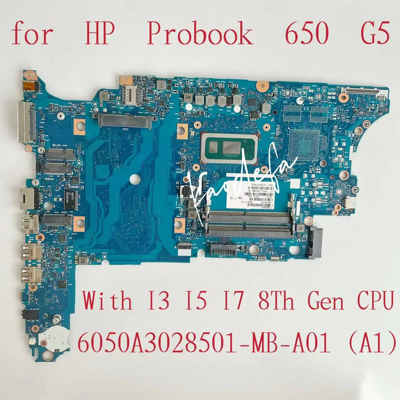 6050A3028501-MB-A01 For HP Probook 650 G5 Laptop Motherboard With I3 I5 I7 8Th CPU L58731-001 L58730-501 L58735-601 L58733-601