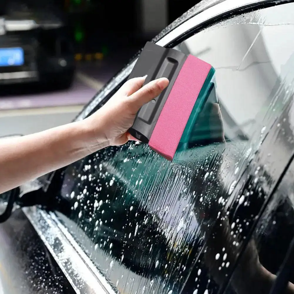 Raspador de silicona para escurridor de goma de vidrio de coche, herramienta de tinte de ventanilla, limpiaparabrisas de agua de vidrio, limpieza de espejo, accesorios de agua para coche