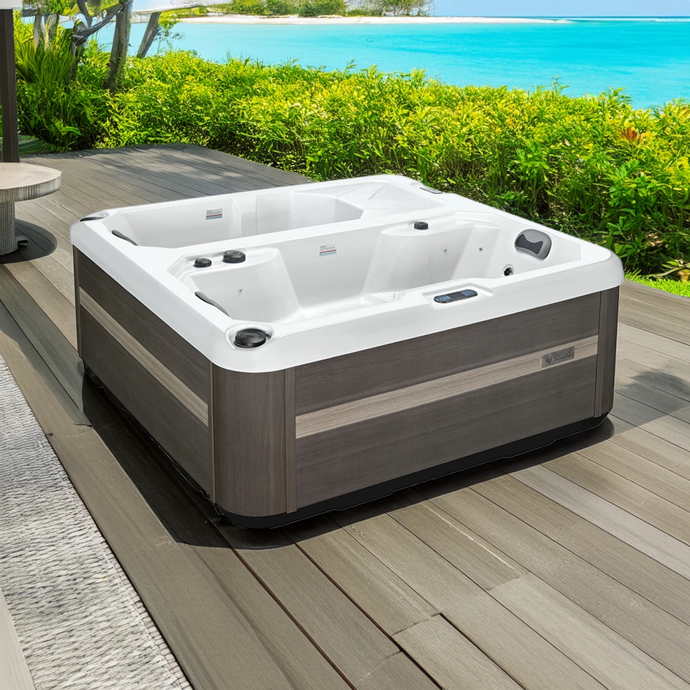 Sunrans Deluxe Combination Hot Tub Cold Plug Recovery Tub All in One Unit 2 Person Acrylic Ice Bath Therapy Tub for Sale