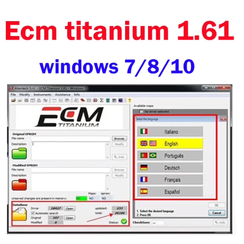 

Good Price Driver ECM 18259+ECM TITANIUM 1.61 With 26000+Drivers for ecu tool For KT-/ AG and K- ESS V2 Send link or CD or USB