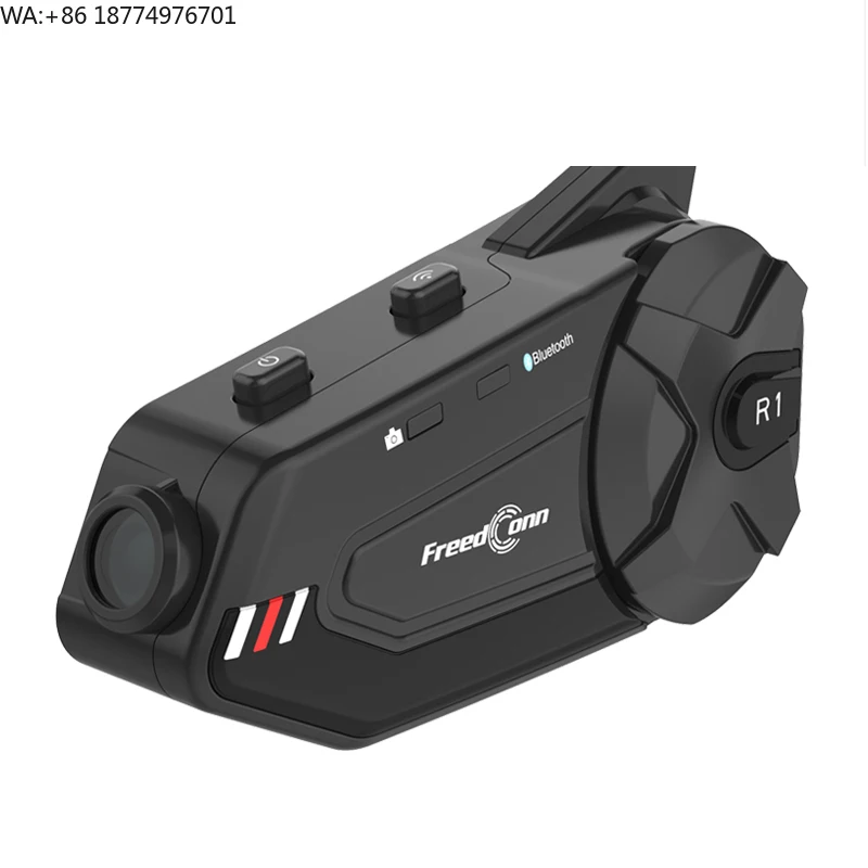 

Мотоциклетная Bluetooth-гарнитура R1 Plus для 6 райдеров, водонепроницаемая, с интеркомом до 1000 метров