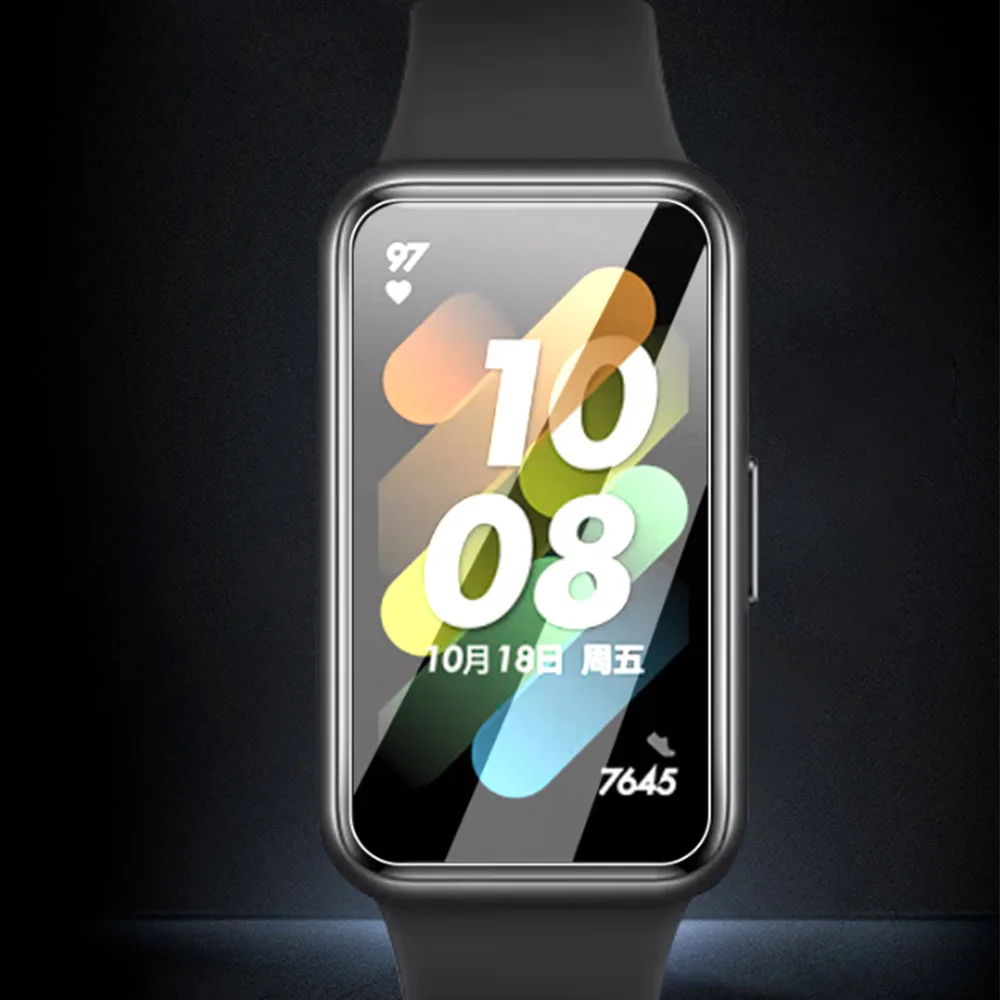 BEHUA 소프트 HD 투명 보호 필름, 화웨이 밴드 7 스마트워치 풀 커버 스크린 보호대 하이드로겔 필름, 유리 액세서리 아님