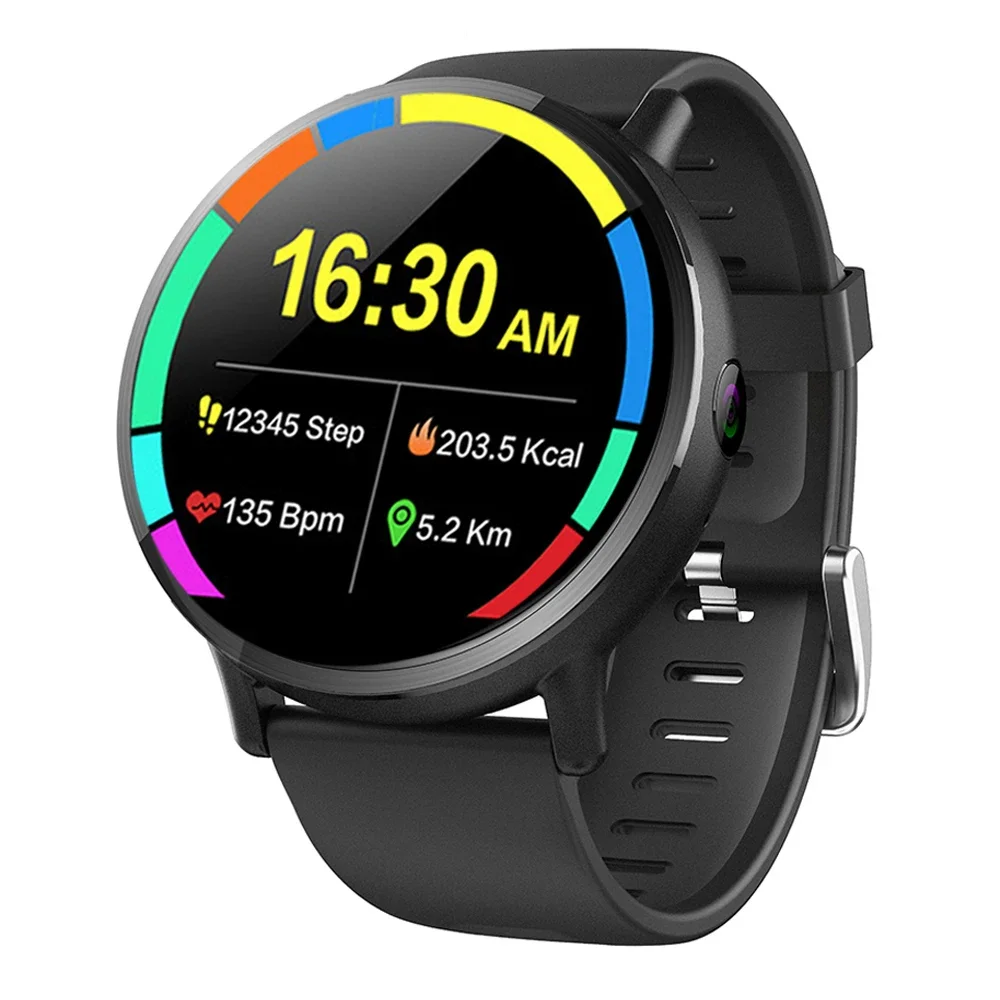 factory big screen DM19 round SIM android smart phone watch WIFI GPS video heart rate health 4G sports fitness smart watch