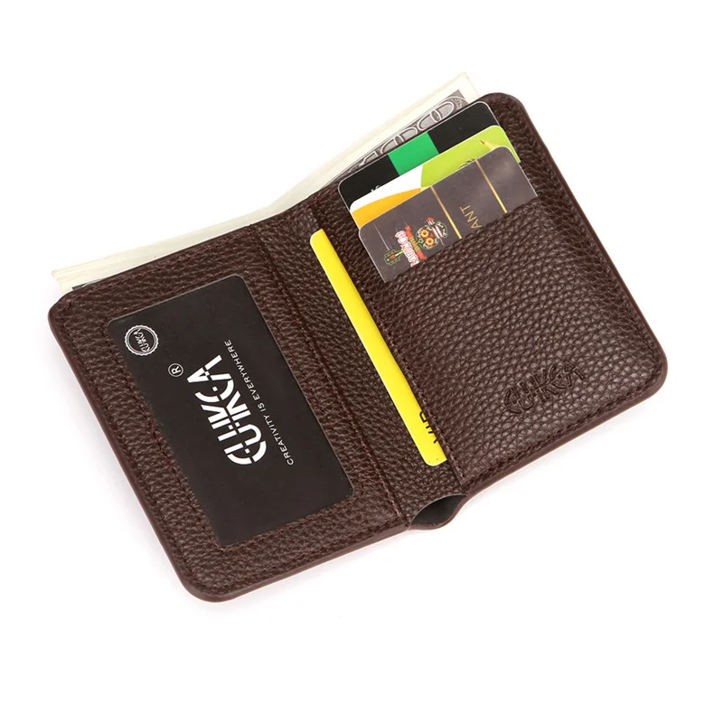 PU Leather Men's Short Wallet Soft Large Capacity Multi-position Male Leather Purse Thin Coin Pocket Men Coin Pocket Outdoor