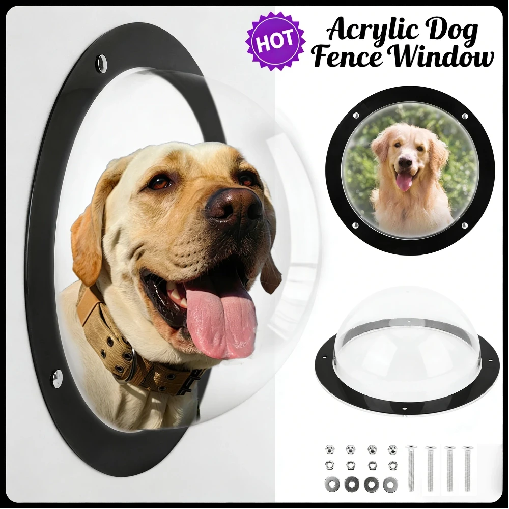 

Акриловое купольное окно-люк для животных: прозрачное, с широким обзором, для собак, кошек, лошадей, для использования на улице, в саду, на игровой площадке, в ограждении