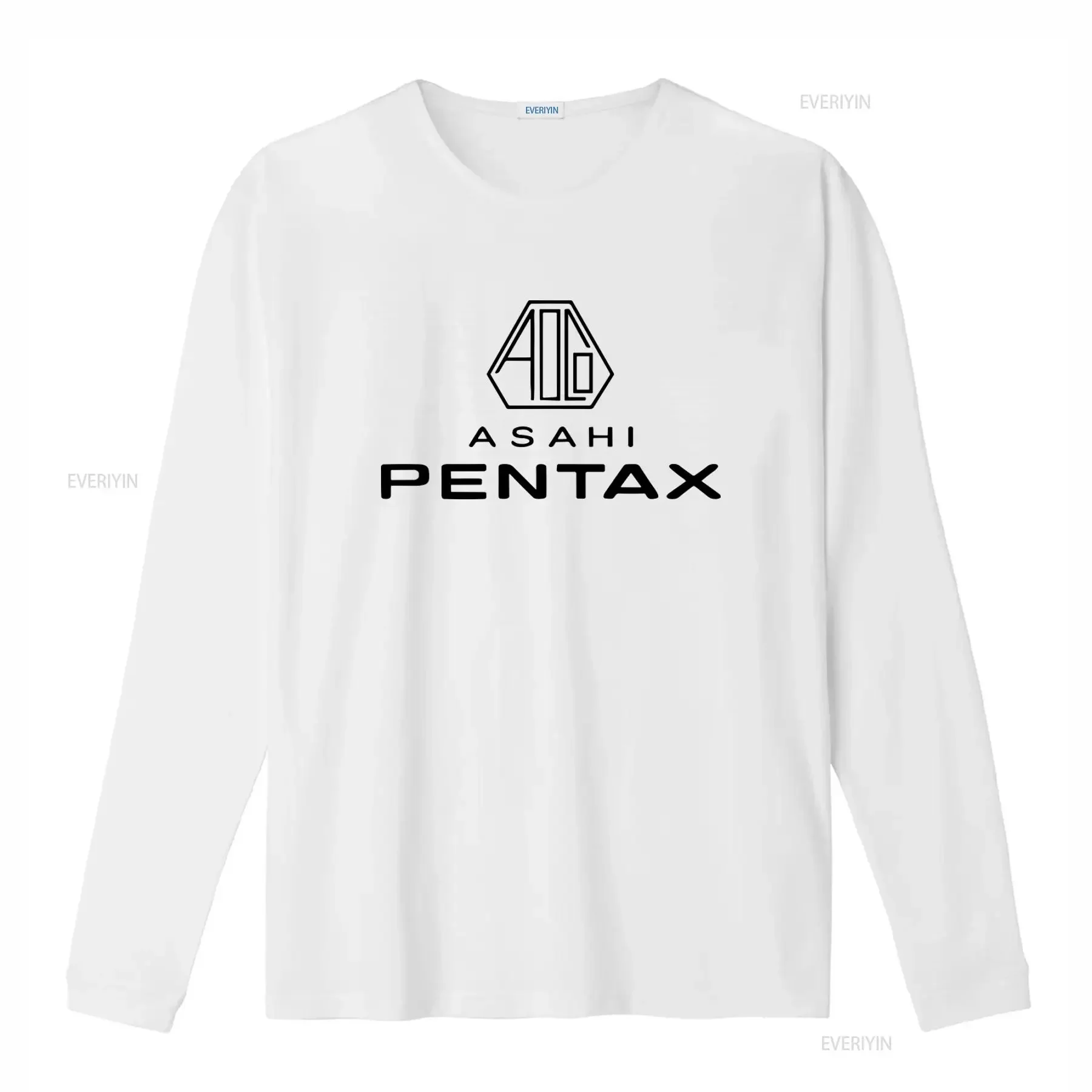 Asahi Pentax Camera Logo Symbol Men's Gray T Shirt Available in Sizes S to 5XL vintage Washed fashion Casual Stretched Unisex