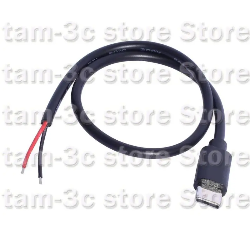 D0UA USB loại C phích cắm nam đến 2Pin Cáp lợn 15W 30cm để sửa chữa hoặc thay thế nhu cầu sạc
