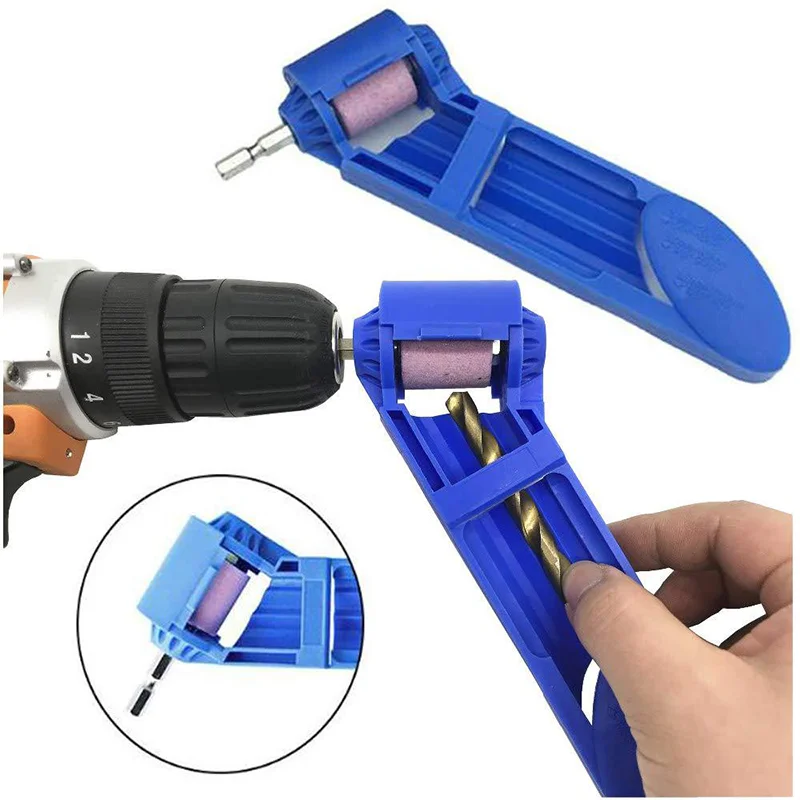 Electric drill sharpener straight shank twist drill bit grinder fast portable grinder sharpening machine