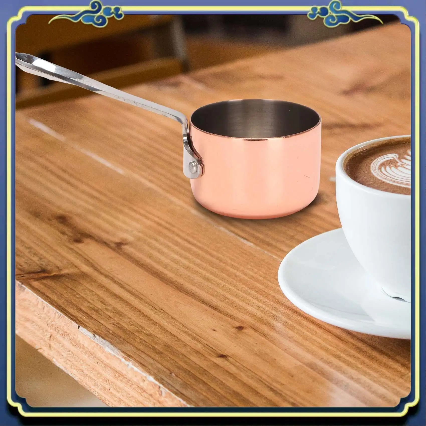 

Latest Gravy Boats Copper Plated Sauce Cup Milk Cup French Fries Sauce Cup Western Restaurant Special Copper Pot