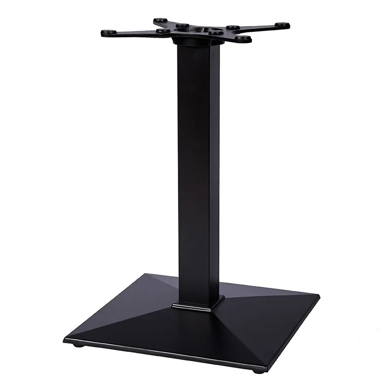 

Cast iron table foot dining table foot square plate length four people inclined square base