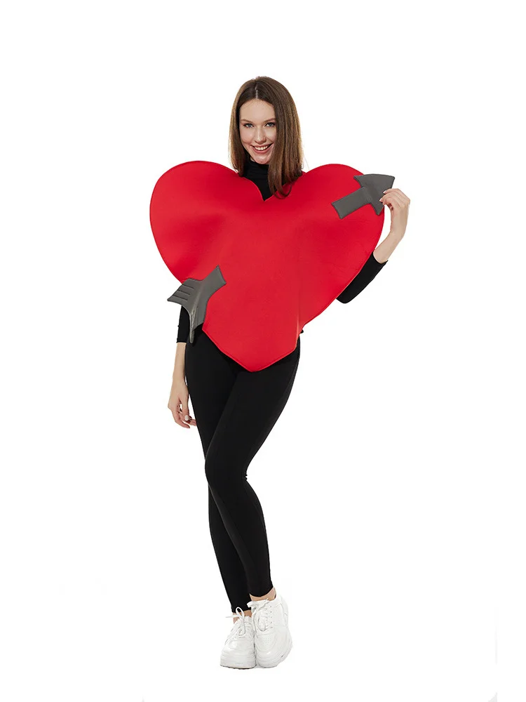 

Cupid's Arrow loween Cosplay Costume Red Heart Outfit Par Performance Cany Annual Meeting Costume Women's Dr