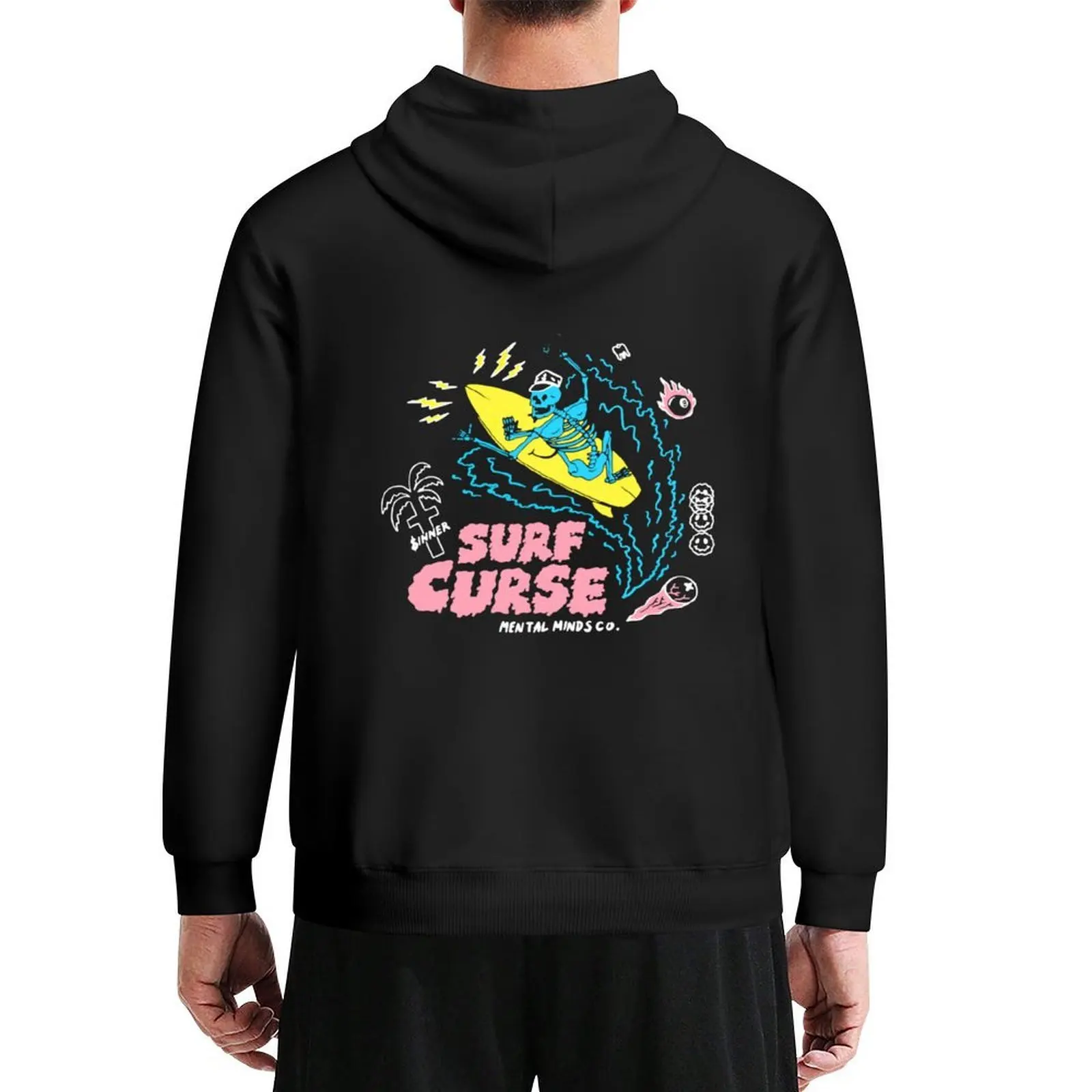

Surf band Curse color Hoodie male clothes men's clothing mens clothes men clothes men's hoodies