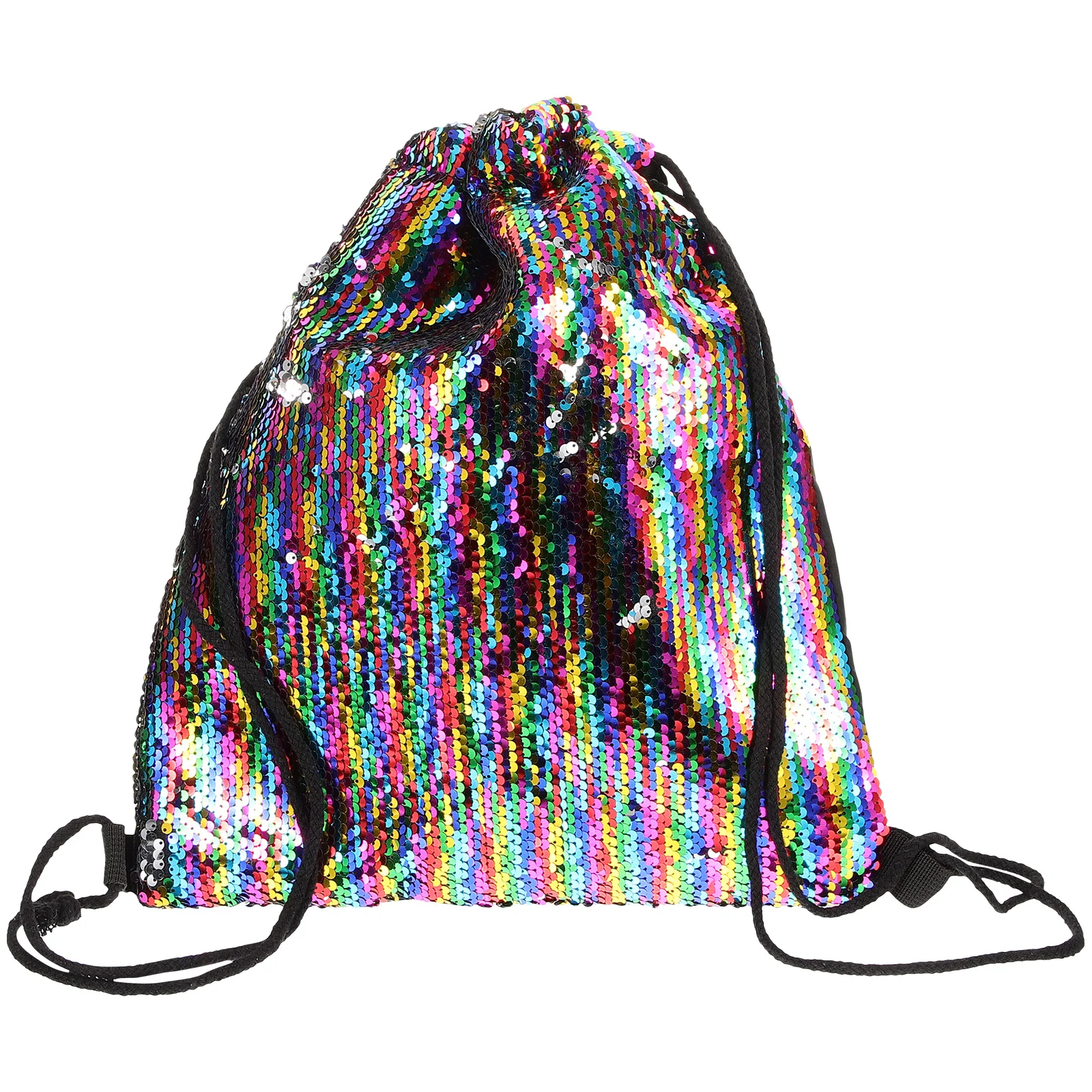 

Sparkling Sequin Drawstring Backpack Large Capacity Gym Shoulder Bag Sports Swim Storage Pouch Outdoor Drawstring Bags