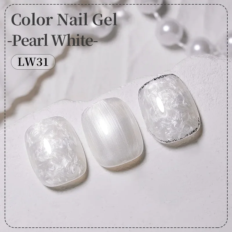 BORN PRETTY10ml Pearl White Thread Gel Nail Polish Nail Supplies Vernis Semi Permanent Soak Off LED UV Gel Nail Art Manicure