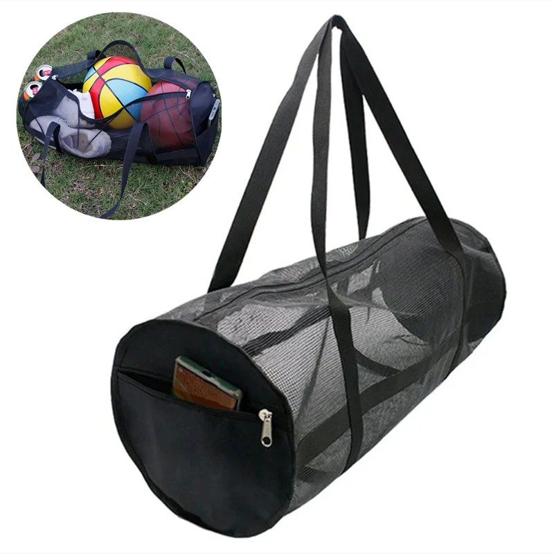 

Drawstring Sports Ball Bag Football Mesh Bag Basketball Backpack Football Soccer Volleyball Ball Storage Bags Swimming Gear Bag