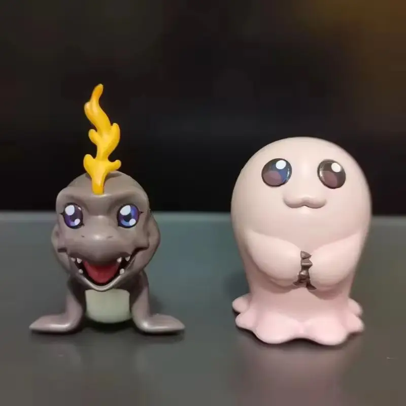 9 Pcs/set Digimon 2-5.5cm Q Ver. Childhood Mini Koromon Gabumon Pyocomon Mochimon Palmon Tokomon Gabumon Plotmon Gift Toy Dolls