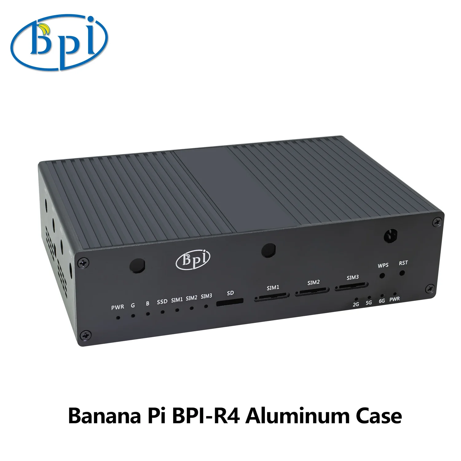 Custodia in alluminio Banana Pi BPI-R4 per accessori per schede di sviluppo Banana Pi BPI-R4