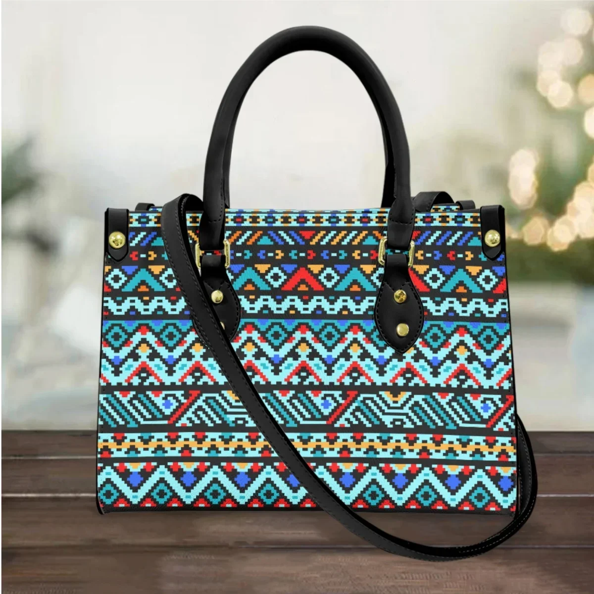 Southwest American Design Themed Handbags Purse for Women Luxury Leather Female Tote Shoulder Bags Woman bolsa feminina Casual